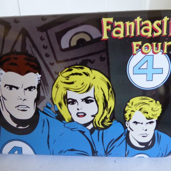 VINTAGE NEW 1998 MARVEL COMICS FANTASTIC FOUR 4 TIN CONTAINER PENCIL PEN CASE - Picture 10 of 10